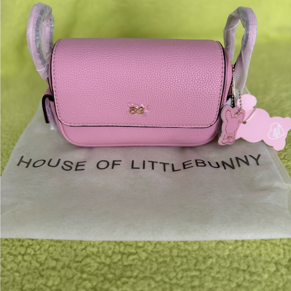 House of Little Bunny Treasure Phone Crossbody Bag (PU) in Pink